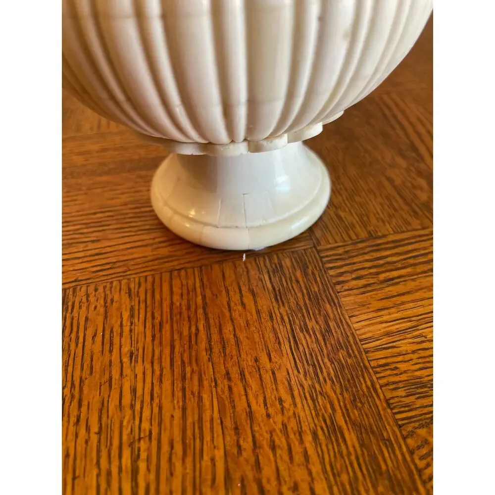 Vintage Carved Bone Vase 1960’s-1980’s era